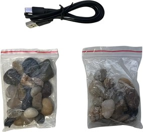 Asztali LED szökőkút kövekkel