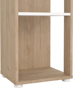 Polcos tároló könyvespolc 120x20x60cm fehér KH16-2