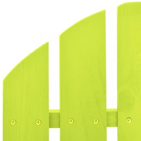 zöld tömör fenyőfa kerti Adirondack hintaszék