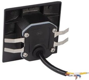 Kanlux 39130 - LED lépcsőlámpa érzékelővel EXIN 2,5W/230V 3000K IP65 fekete, szögletes