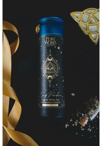 Arome Organikus gyertya Sage&amp;White Tea 300 gszínes, magas üvegben, rojttal
