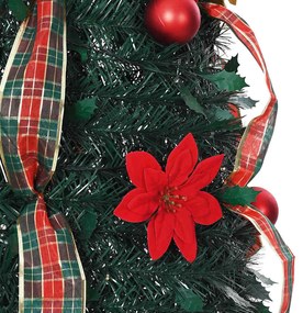 Mű karácsonyfa 150 LED-del állvánnyal Zöld 180 cm PVC