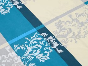 DELUXE türkiz pamut ágyneműhuzat Ágyneműhuzat mérete: 70 x 90 cm | 140 x 200 cm