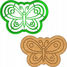 Húsvéti Forma Mézeskalács lyukasztó Húsvéti pillangó 8cm