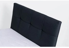 Kárpitozott ágy MARIA ONE 90x200 cm, tárolóval, matrac nélkül, antracit