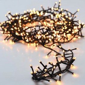 800 LED-es BOA fényfüzér, kültéri-beltéri hálózati adapteres, időzíthető 6/18 órás, 8 féle fényjátékkal, meleg fehér, 16 m, IP44