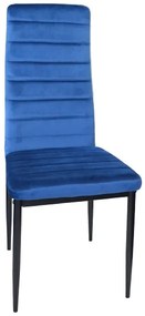 PreHouse Kék konyhai szék bársony kárpitozással