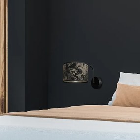 Fali lámpa SATINO 1xE27/60W/230V fekete/arany