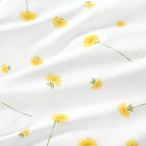 Goldea pamut körgumis lepedő - pitypangok 200 x 200 cm