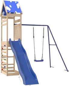 vidaXL tömör fenyőfa kültéri játszószett