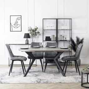 Szürke Bársony Étkezőszék RIO