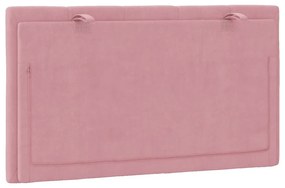 rózsaszín bársony fejtámla párna 80 cm