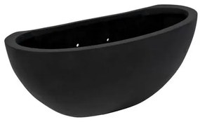 Pottery Pots Mini Dorant Wally ültetőgép, fekete színű, többféle méretben - PotteryPots méret: L - h 16,5 cm