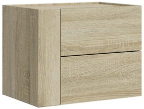 2 db sonoma tölgy színű fali éjjeliszekrény 45 x 30 x 35 cm