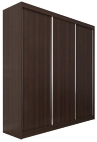 GALAN tolóajtós ruhaszekrény, 180x216x61, wenge