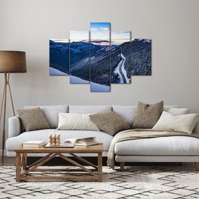 Egy havas lejtő képe (150x105 cm)