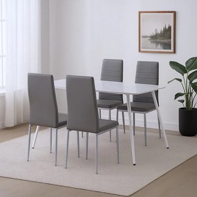 Renton 4+1 étkező garnitúra szürke-szürke