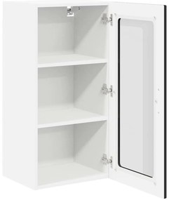 Fali konyhaszekrény 2 pcs Fekete 40 x 31 x 80 cm Faanyag