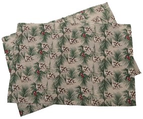 Textil tányéralátét szett karácsonyi mintával, 2 db-os 32x45 cm – Dakls