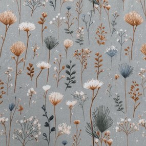 Mikroszálas lepedő BOTANIC FIELD szürke 180x200 cm