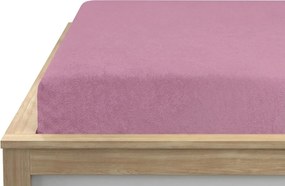 Molton polár mikroszálas gumis lepedő rózsaszín-lila 180 x 200 cm