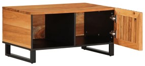 tömör akácfa dohányzóasztal 80 x 51 x 40 cm