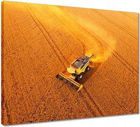 Vászonkép 50x40 Kilátás felülről a kombájnra