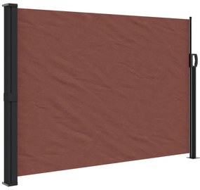 barna behúzható oldalsó napellenző 140 x 500 cm