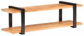 tömör akácfa TV-szekrény 130 x 40 x 40 cm