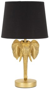 Asztali lámpa 60 cm, elefant, arany fekete - TROMPES