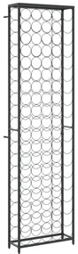 fekete kovácsoltvas bortartó 95 palackhoz 54 x 18 x 200 cm