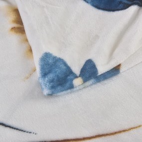 Sötétkék egyszemélyes mikroplüss ágyneműhuzat 140x200 cm Marbella – My House