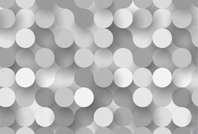 Fotótapéta Flizelina Nappali és Hálószoba Irodába Szürke körök 104x70 Ragasztó