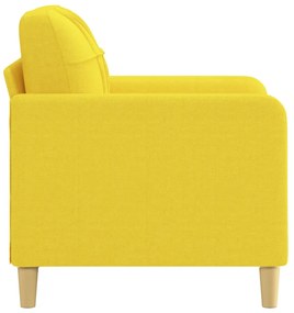világossárga szövet kanapéfotel 60 cm