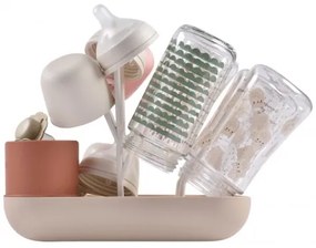 Beaba - Cumisüveg szárítóállvány bézs/narancs