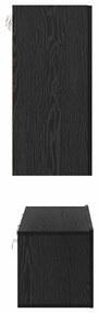 TV szekrény garnitúra 6 pcs Musta tammi 60 x 30 x 30 cm Faanyag