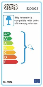 Eclipse sárgaréz asztali lámpa - Dutchbone