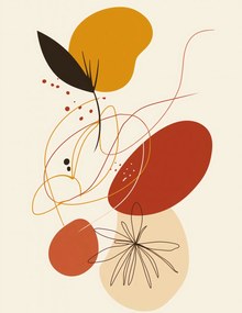 Poszter 50x65cm Színes Ősz dallama