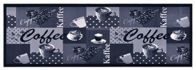 Coffee blue&quot; mintájú mosható konyhaszőnyeg 60 x 180 cm&quot;