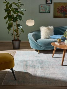 Washable Rug Miray Grey/Turquoise 160x230 cm