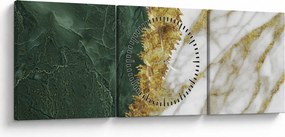 Kép - Zöld márvány N⁰1 (órával) (90x30 cm)