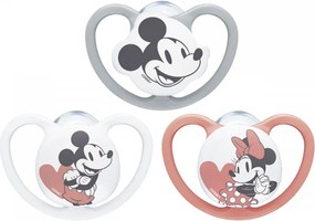Baba cumi NUK Perfect Match Air Disney Mickey Mouse  0–6 hónapos red, vel. 0-6 h