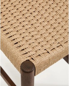 Barna-natúr színű tölgyfa bárszék (ülésmagasság 65 cm) Analy – Kave Home