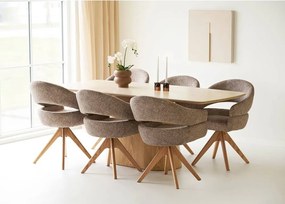 Étkezőasztal kerámia asztallappal 90x200 cm Noli – House Nordic