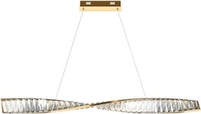 Maytoni glamour kristály függeszték krone sárgaréz myp097pl-l28bs3k