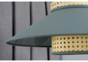 Duolla - Csillár zsinóron RIO RATTAN 1xE27/15W/230V átm. 45 cm zöld/rattan