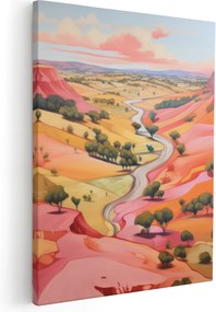 Tájkép Kép A Nappaliba Utánzat Olajfestmény Vászonkép Falra