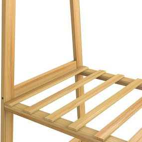 Deuba Ruhafogas kerekekkel 155x70x45cm - bambusz