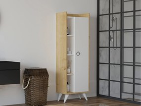 Polcosszekrény Sipadi (tölgy + fehér) . 1094235