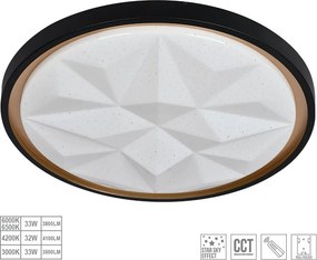 PREZENT 71327 NURRIA Ufo Lámpa Fehér, Fekete, Arany LED IP20